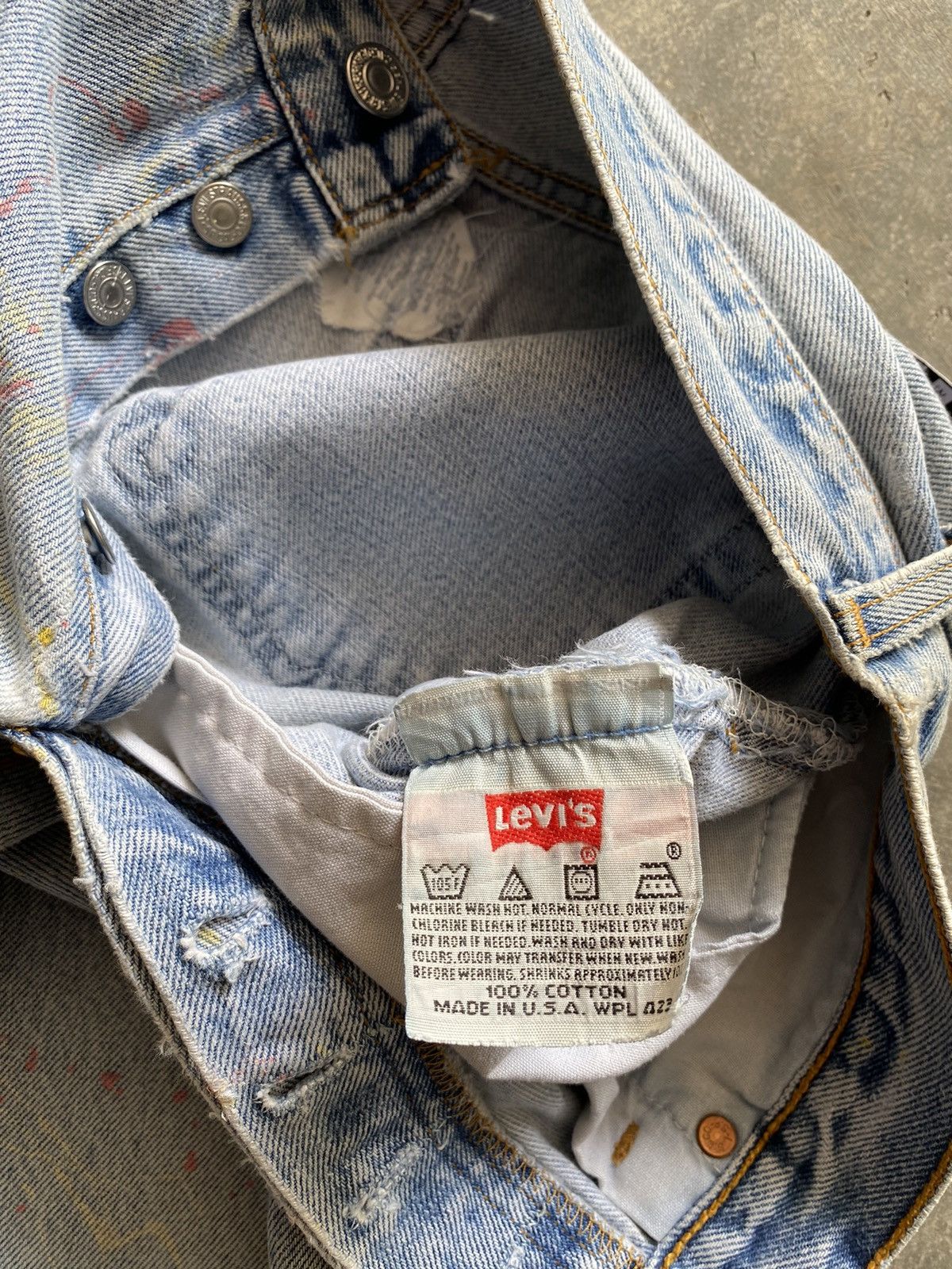 Jean × Levi's × Vintage Vintage Levi’s 501 Distressed Sick Jeans Faded Pants Rusty Size US 30 / EU 46 - 3 Thumbnail
