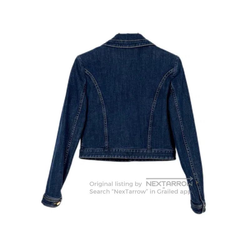 Louis Vuitton Louis Vuitton Washed blue metallic leather label denim jac Size XS / US 0-2 / IT 36-38 - 2 Thumbnail