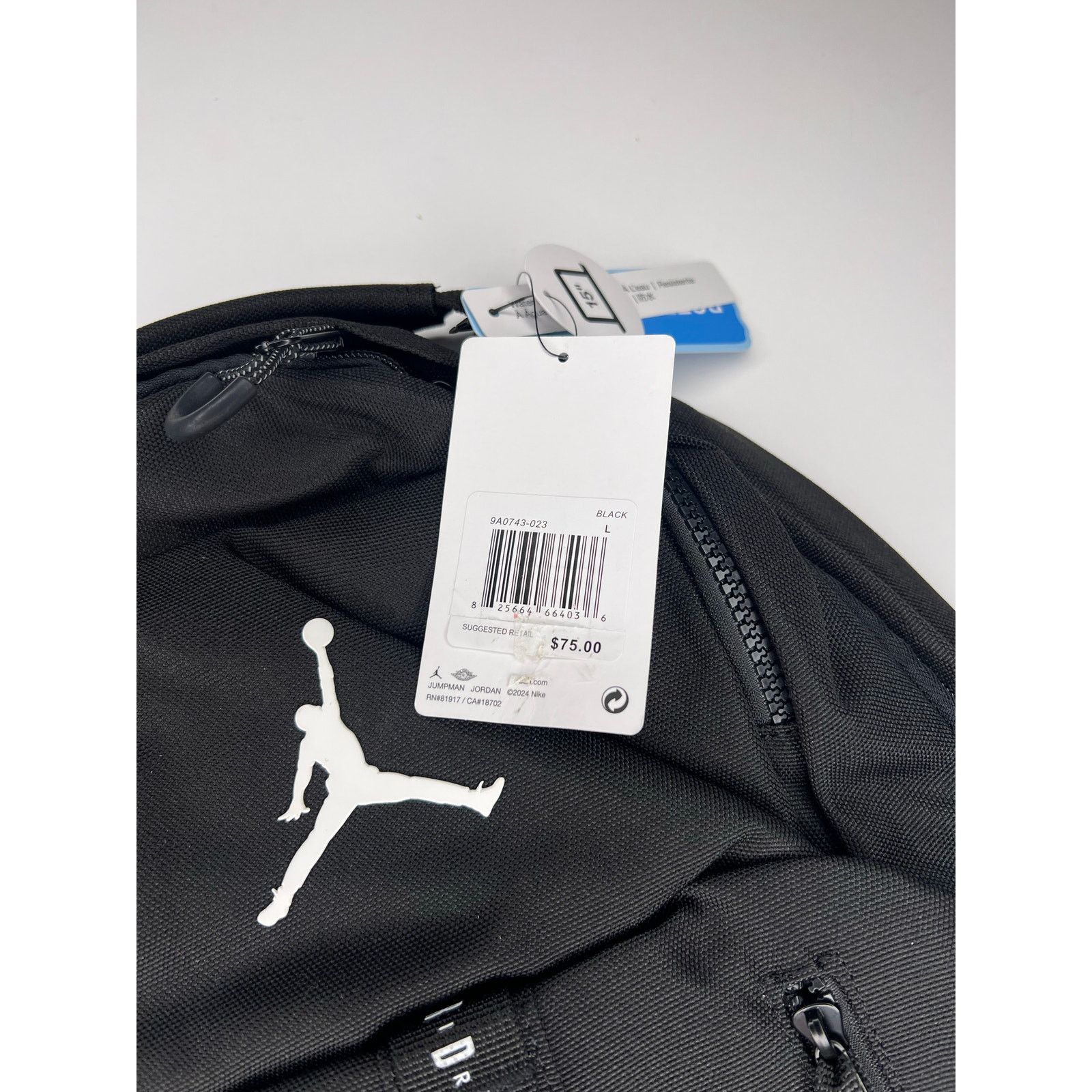 Jordan Brand Air Jordan Backpack Sports Black Size ONE SIZE - 6 Thumbnail