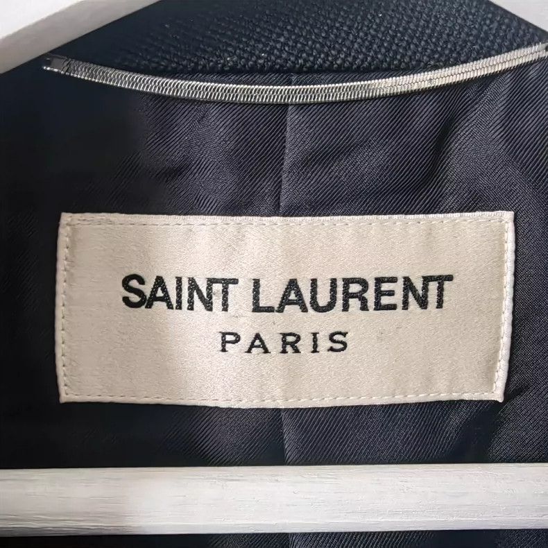 Saint Laurent Paris Saint Laurent Paris 13fw double breasted smoking coat-2506 Size US M / EU 48-50 / 2 - 2 Thumbnail