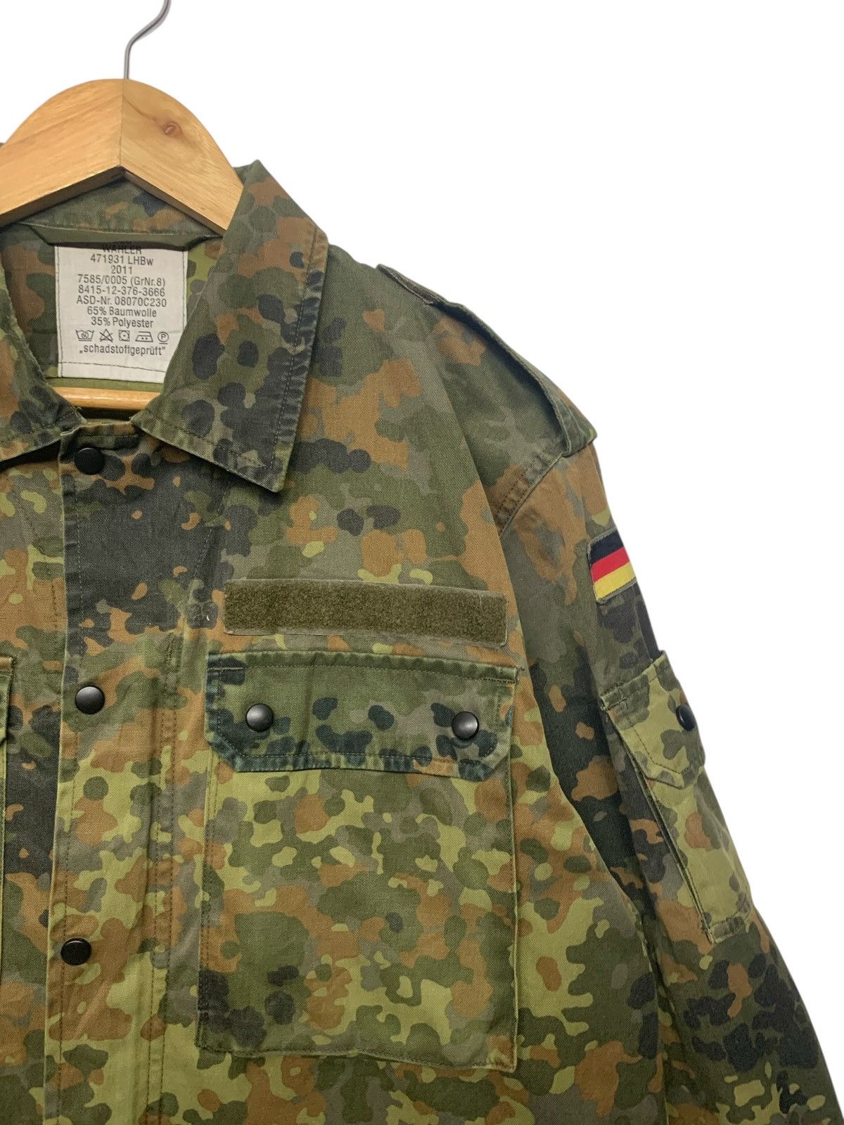 Vintage Rare Vintage 80's Germany Military Jacket Zipper Down Size US L / EU 52-54 / 3 - 6 Thumbnail