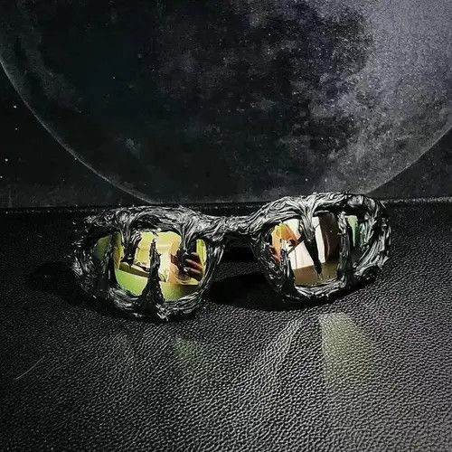 Electric Visual × Japanese Brand Street ins style handmade custom avant-garde sunglasses Size ONE SIZE - 1 Thumbnail
