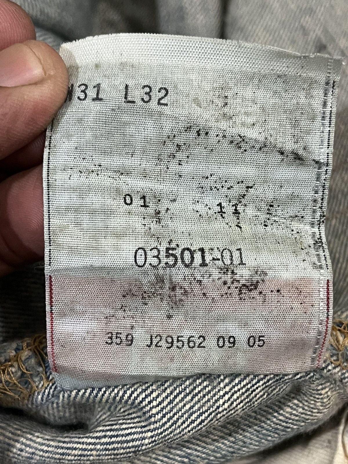 Levi's Vintage 90’s Levi’s 501 Mudwash Denim Size US 33 - 12 Thumbnail