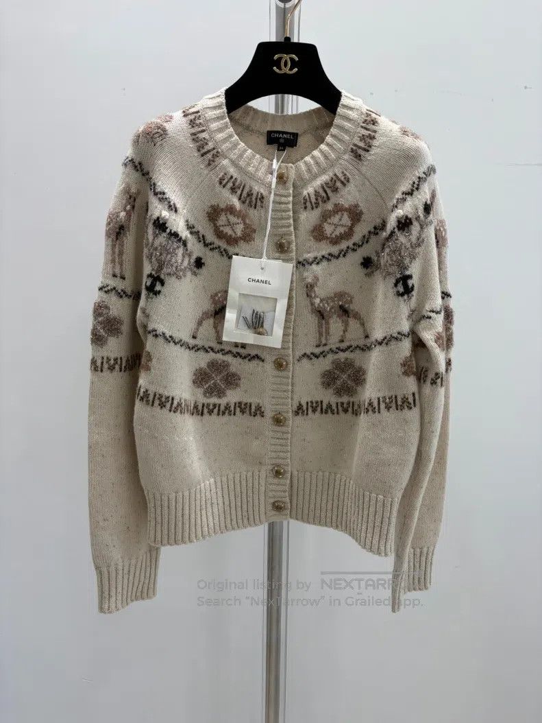Chanel Chanel Ski Series Deer Knitted Cardigan coat Size XXS / US 00 / IT 34 - 1 Thumbnail