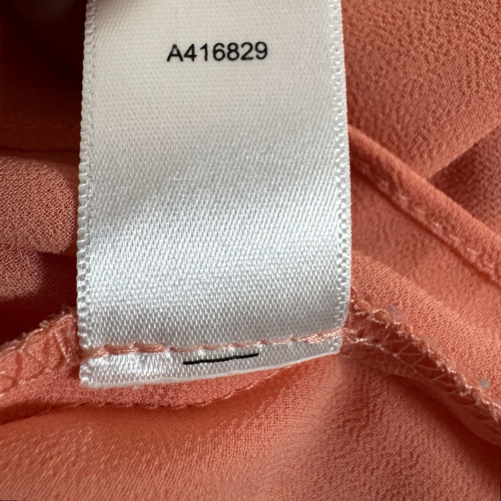 Vintage Marc Bouwer Blouse XL Peach Flutter Sleeve Scoop Neck Ruffle Fairycore Boho Dressy Casual Women Mens? Size XL / US 12-14 / IT 48-50 - 6 Thumbnail