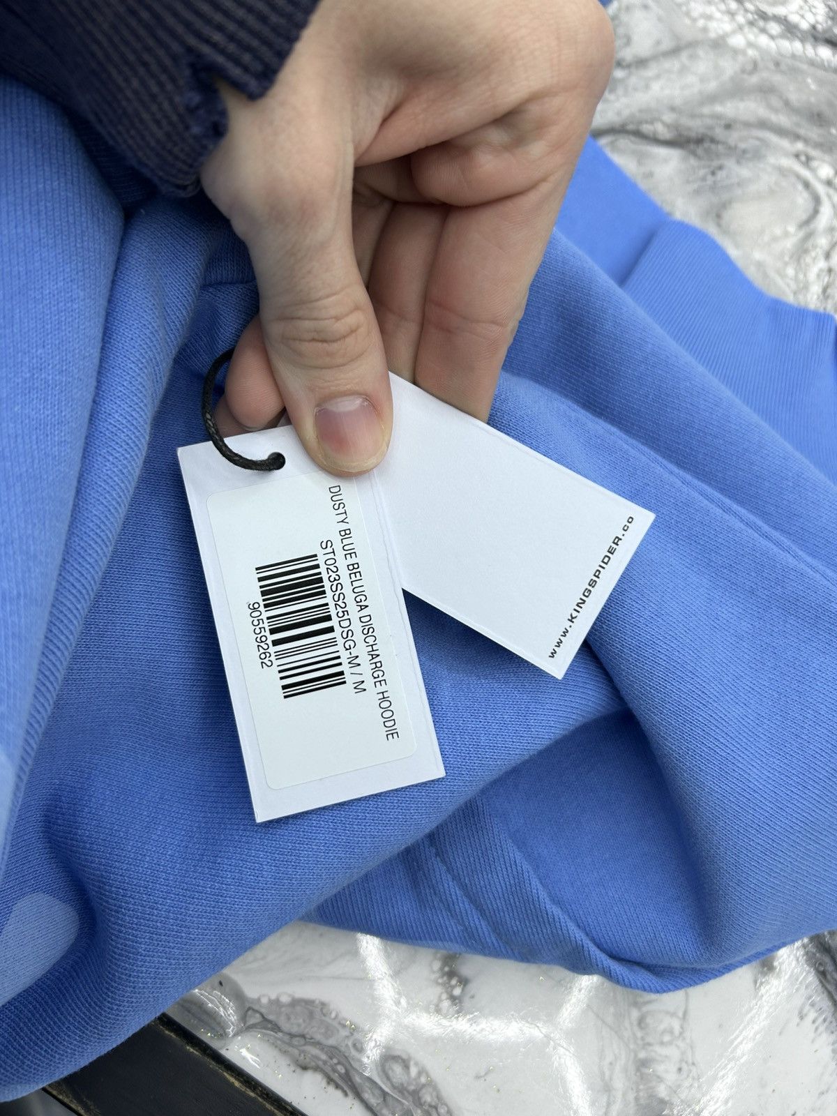 Sp5der Sp5der Beluga V2 Hoodie Dusty Blue Size M Size US M / EU 48-50 / 2 - 9 Thumbnail
