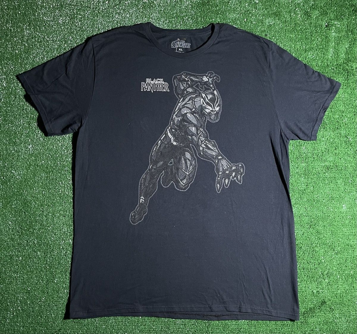 Marvel Comics Black Panther Stitched T-shirt Size US XL / EU 56 / 4 - 1 Thumbnail