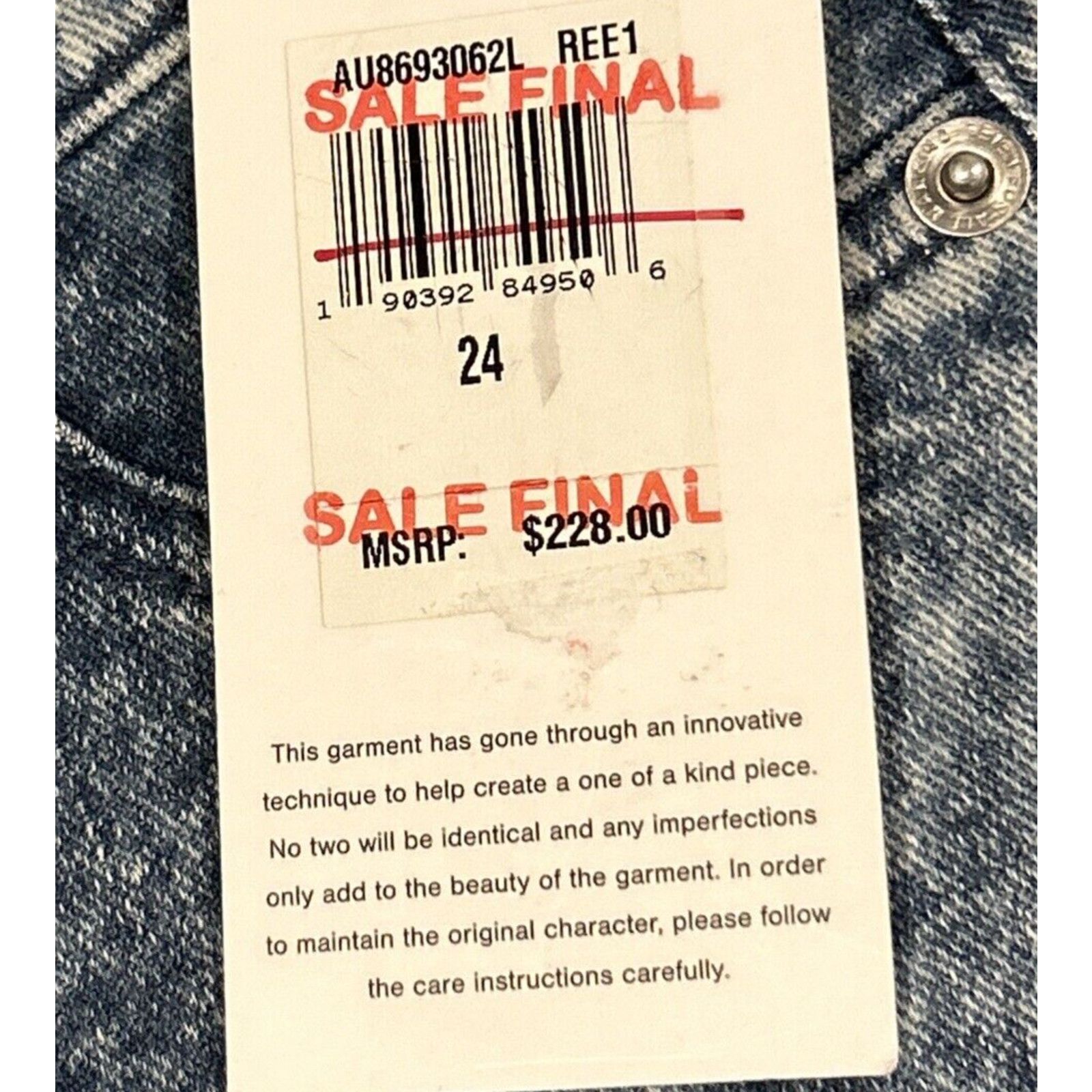 7 For All Mankind 7 For All ManKind Jeans Womens 27x27 Austyn Slim Ankle Snake Size 27" / US 4 / IT 40 - 4 Thumbnail