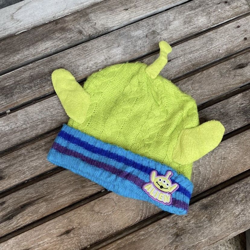 Disney × Japanese Brand × Vintage Little green man Toy Story unique beanie hat Size ONE SIZE - 2 Thumbnail