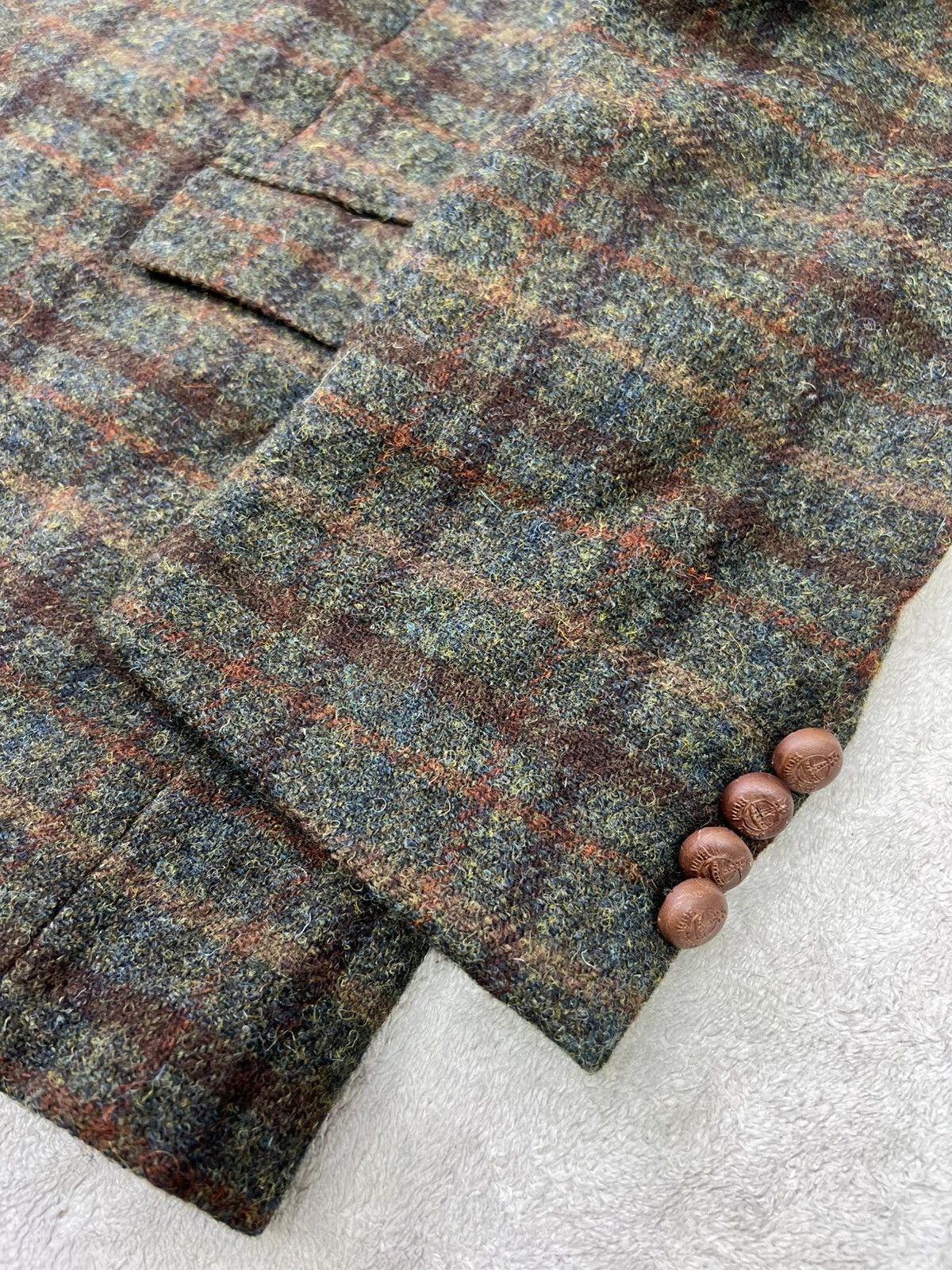Harris Tweed Contemporary 2010s Carl Gross Harris Tweed Wool Windowpane Size 42S - 5 Thumbnail