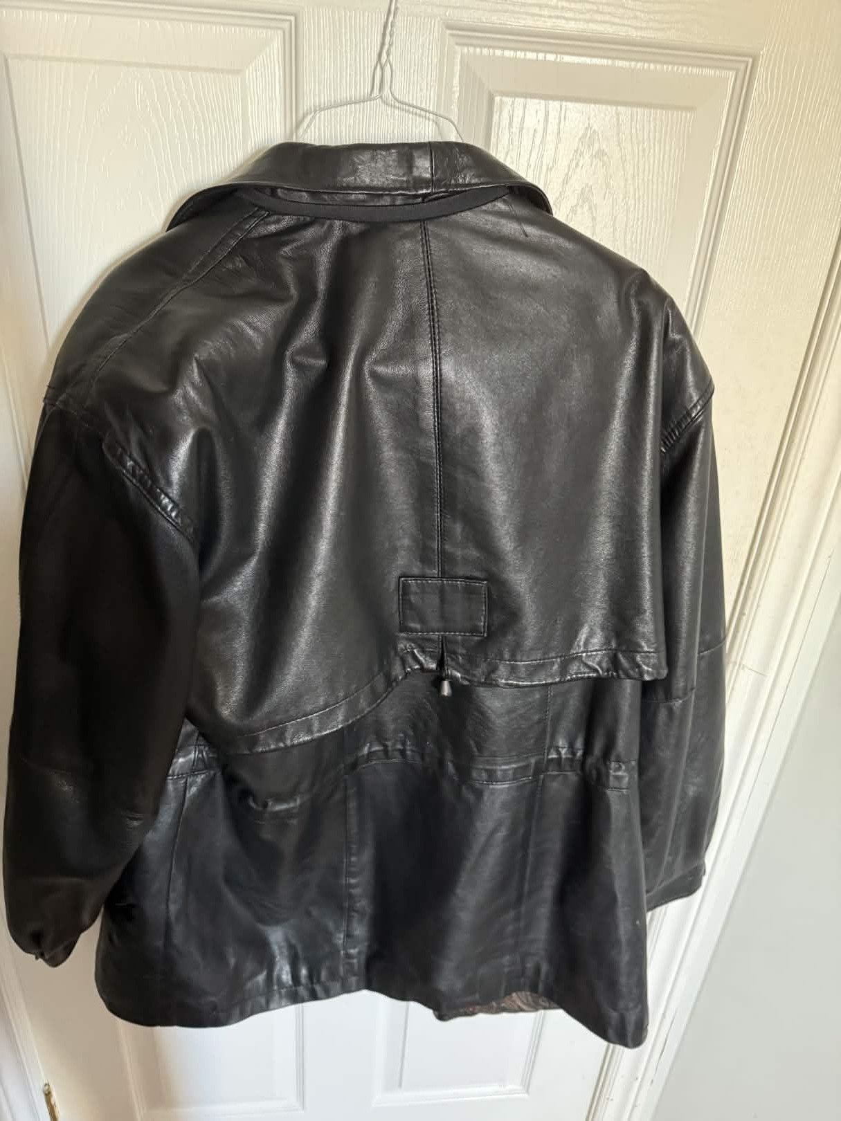 Other Oscar Leopold 100% Leather Trench Coat Jacket Size US L / EU 52-54 / 3 - 4 Thumbnail