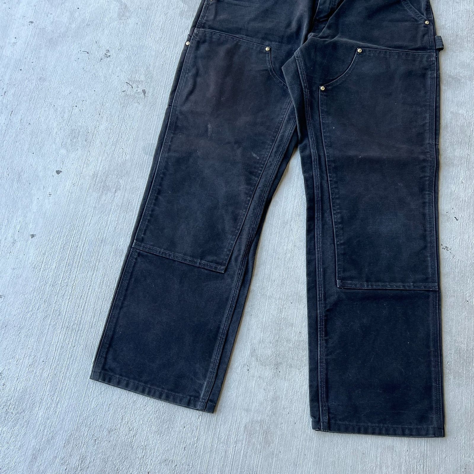 Carhartt × Vintage Carhartt black double knee work wear carpenter pants Size US 29 - 3 Thumbnail