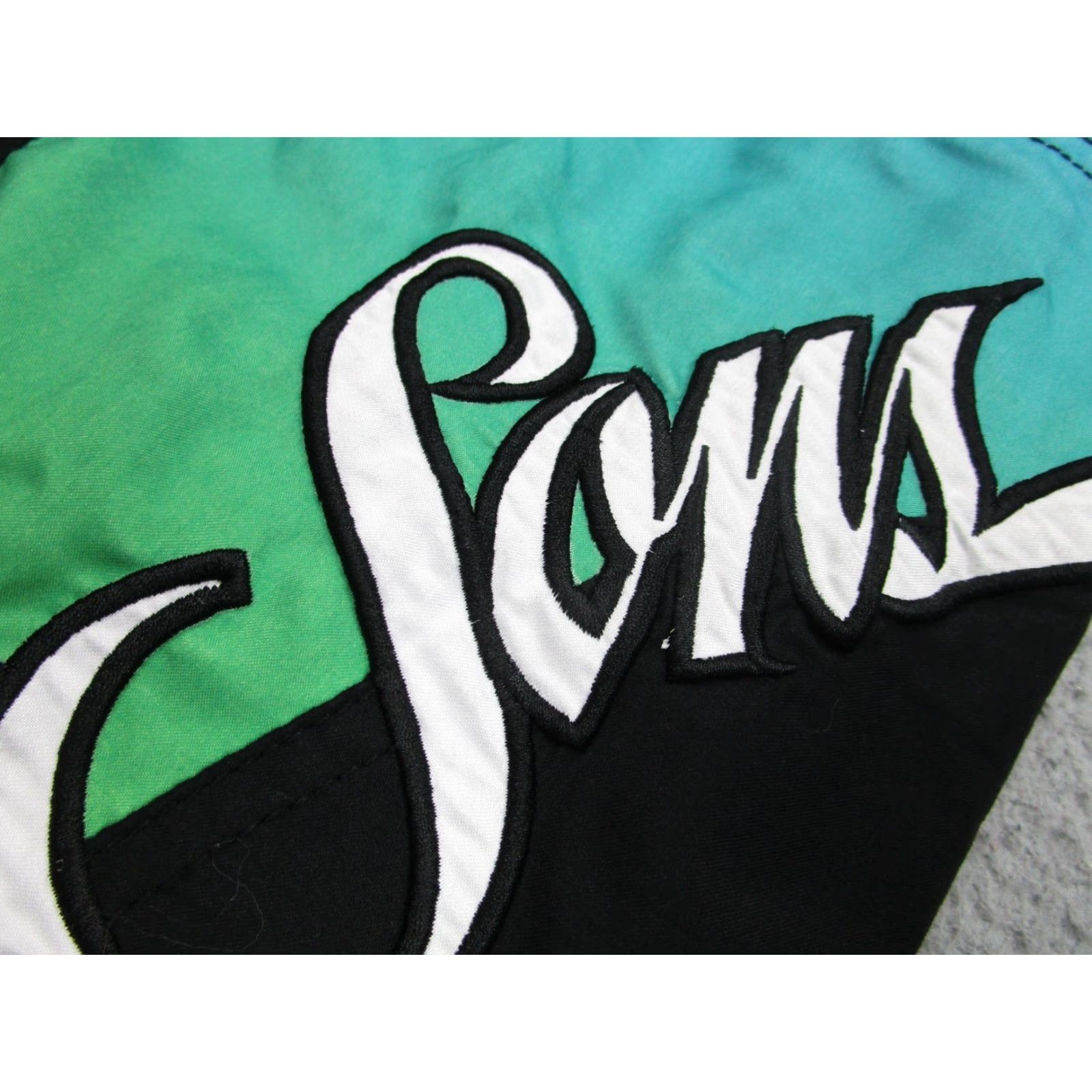 Vintage Maui & Sons Boardshorts Mens Adult 34 Black Green Surf Swim Trunks Baggy y2k Size US 34 / EU 50 - 4 Thumbnail