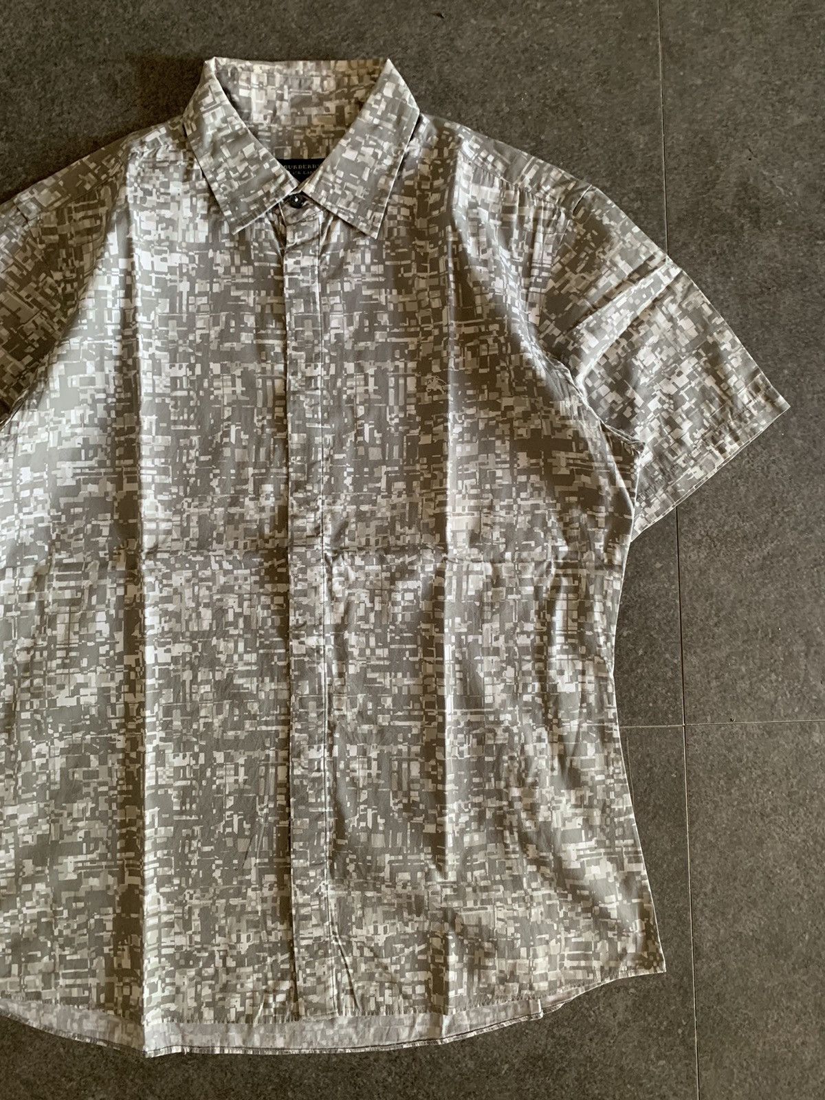 Burberry × Designer 2000s Burberry Black Label Digital Camo Shirt