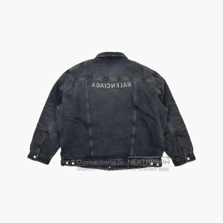 Balenciaga Balenciaga Vintage Logo Print Denim Jacket. Size US L / EU 52-54 / 3 - 3 Thumbnail