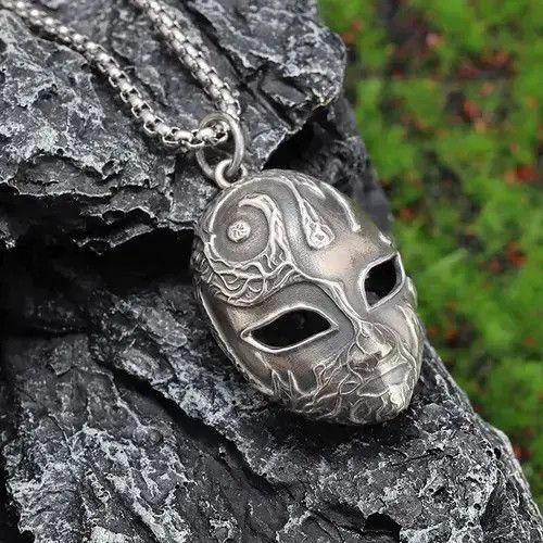 Other Mysterious Mask Pendant Necklace Chain Size ONE SIZE - 1 Thumbnail