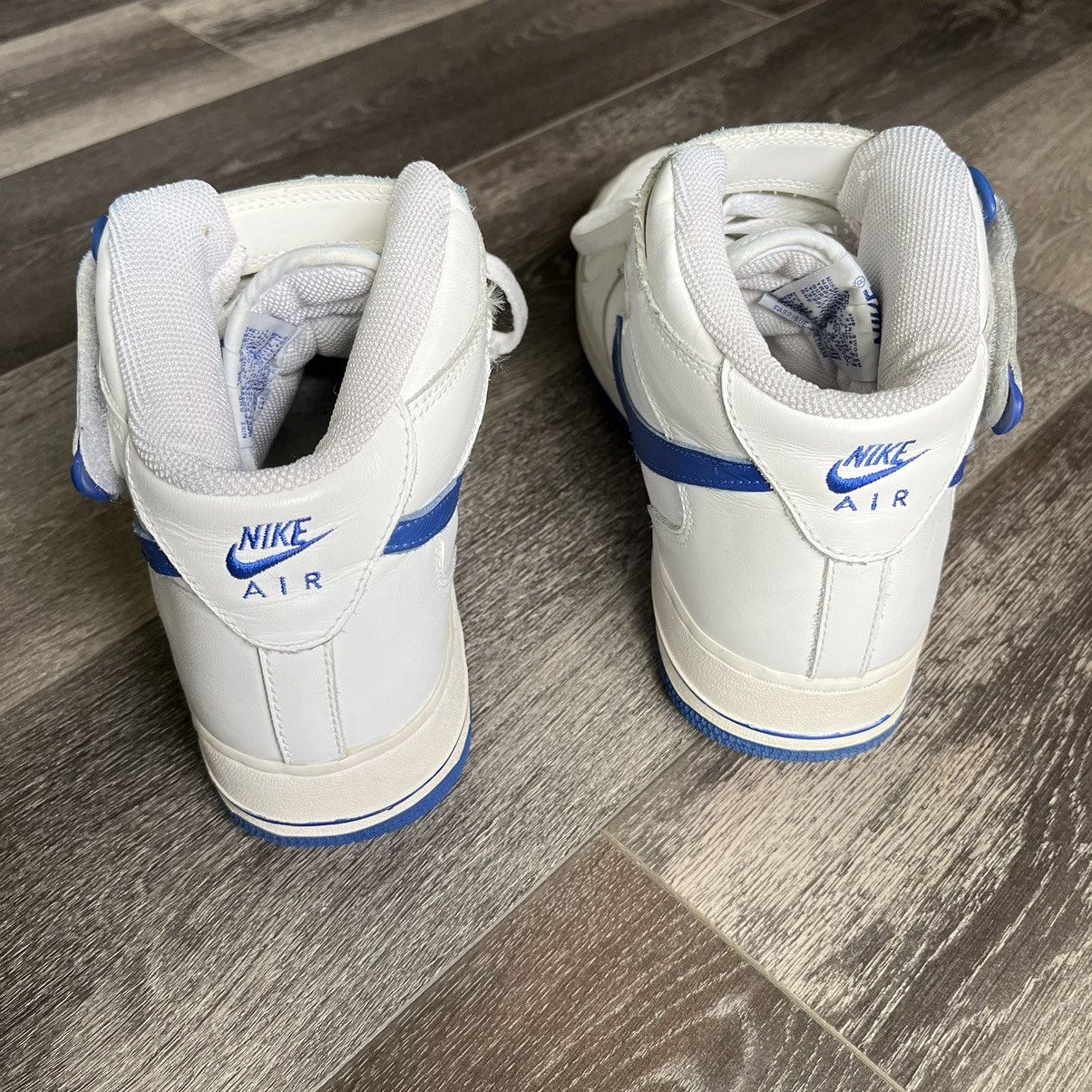 Nike Vintage 2003 Nike Air Force 1 Mid Royal Blue Sport Shoe 11.5 Size US 11.5 / EU 44-45 - 7 Thumbnail