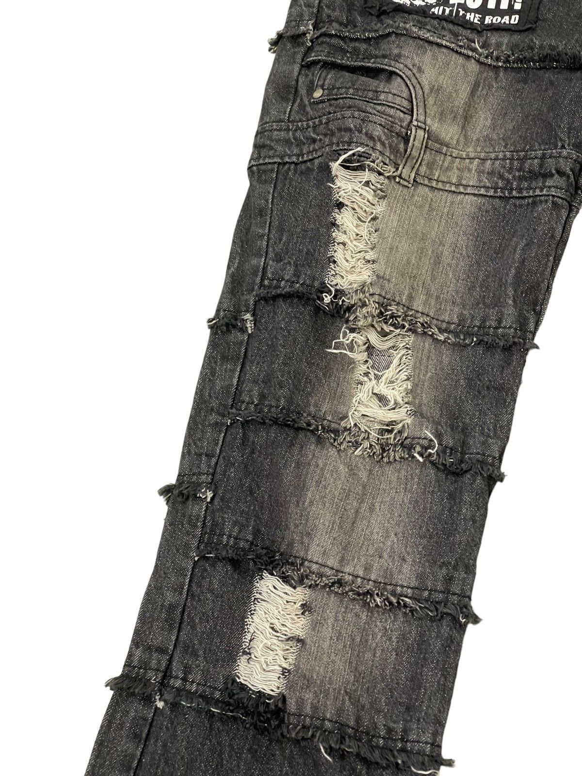 Japanese Brand Hagi Jeans Sex Pot Revenge Anarchy Distress Denim 8🟦4 Size US 30 / EU 46 - 6 Thumbnail