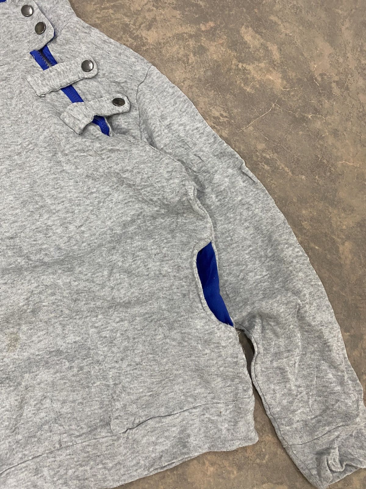 Le Grande Bleu (L.G.B.) 2000s -VSKA Asymmetrical Zipper Hoodie punk grunge lgb Size US S / EU 44-46 / 1 - 7 Thumbnail