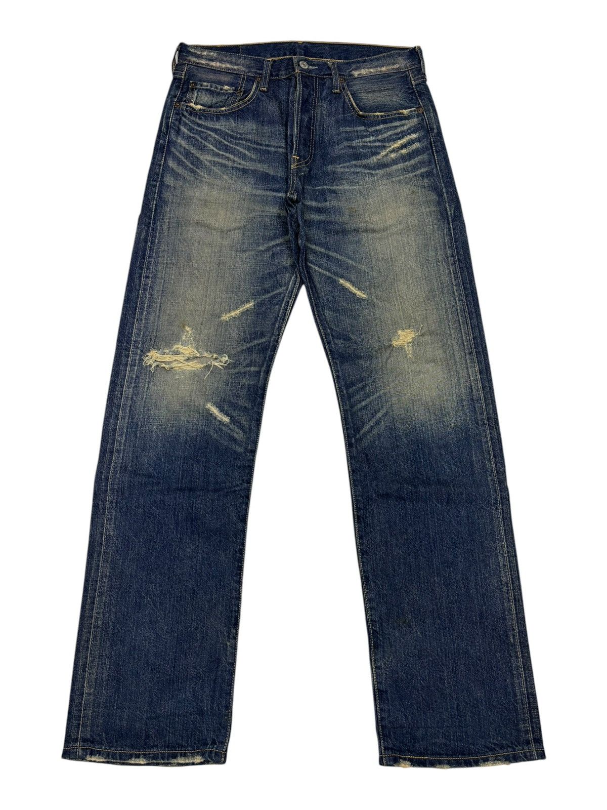 Kapital Levis 501 Mud Wash Japan Distressed Denim Jeans Size US 32 / EU 48 - 1 Thumbnail