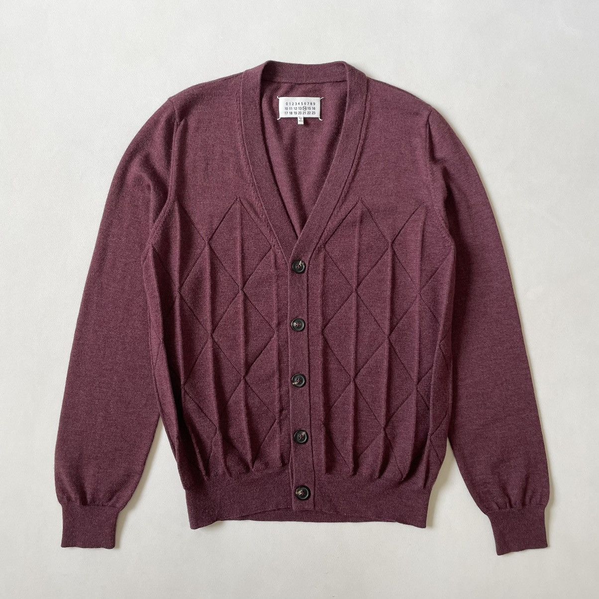 Maison Margiela A/W 12 Diamond Pattern Wool Cardigan Size US M / EU 48-50 / 2 - 19 Thumbnail