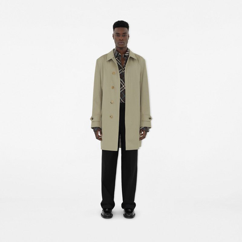 Burberry o1w1db10326 Long Gabardine Car Coat in Light Green Size US M / EU 48-50 / 2 - 2 Thumbnail
