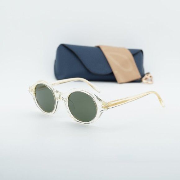 Loewe Loewe LW40162U 57N Sunglasses Transparent Pale Yellow Round Size ONE SIZE - 9 Thumbnail