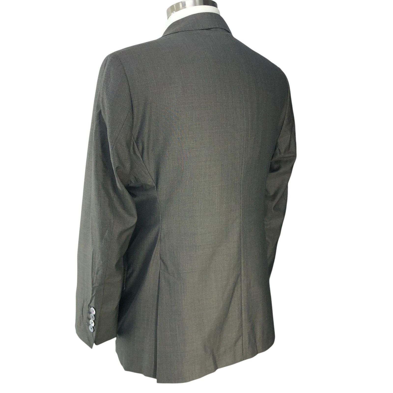 J.Hilburn J Hilburn 40S Sport Coat Blazer Revenge Super 150s Gray $976 Size 40S - 8 Thumbnail
