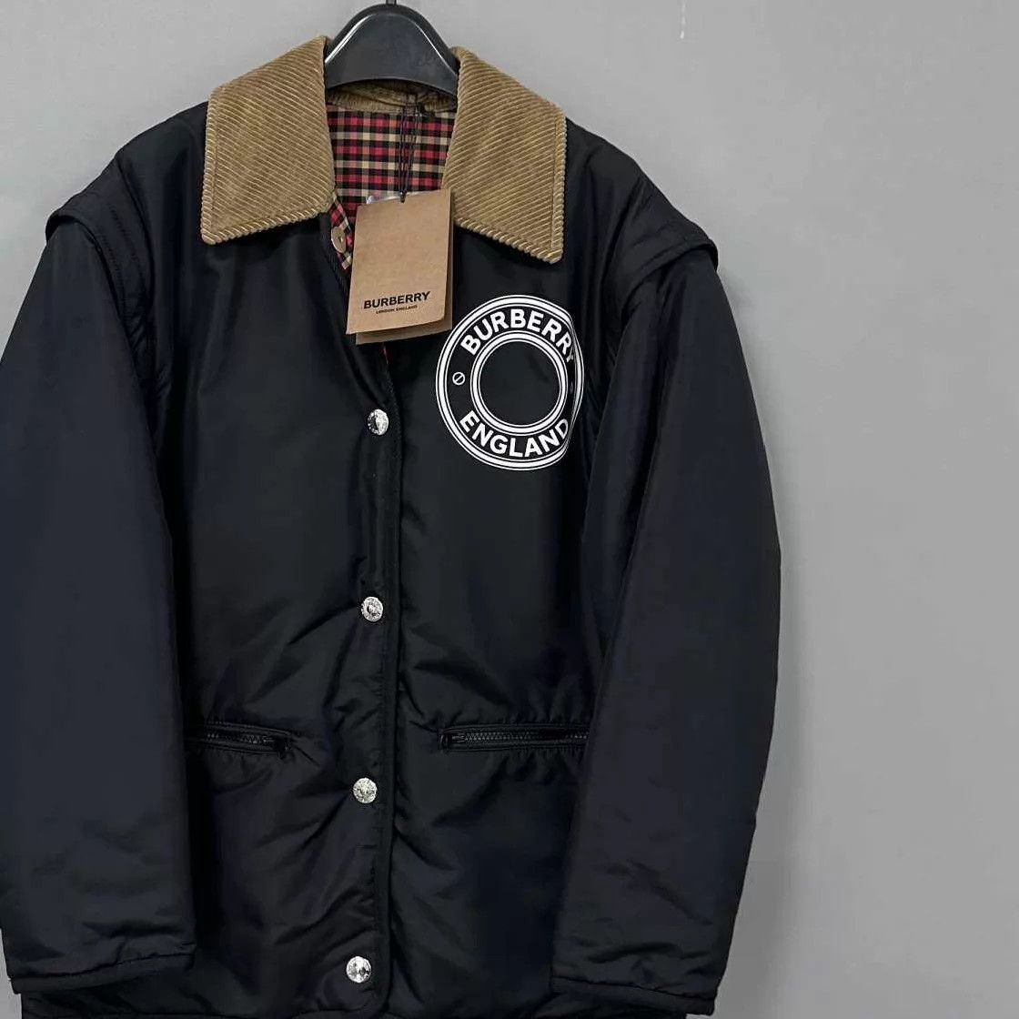 Burberry Burberry Removable Sleeves Bi-Sided Logo Jacket S Size US S / EU 44-46 / 1 - 2 Thumbnail