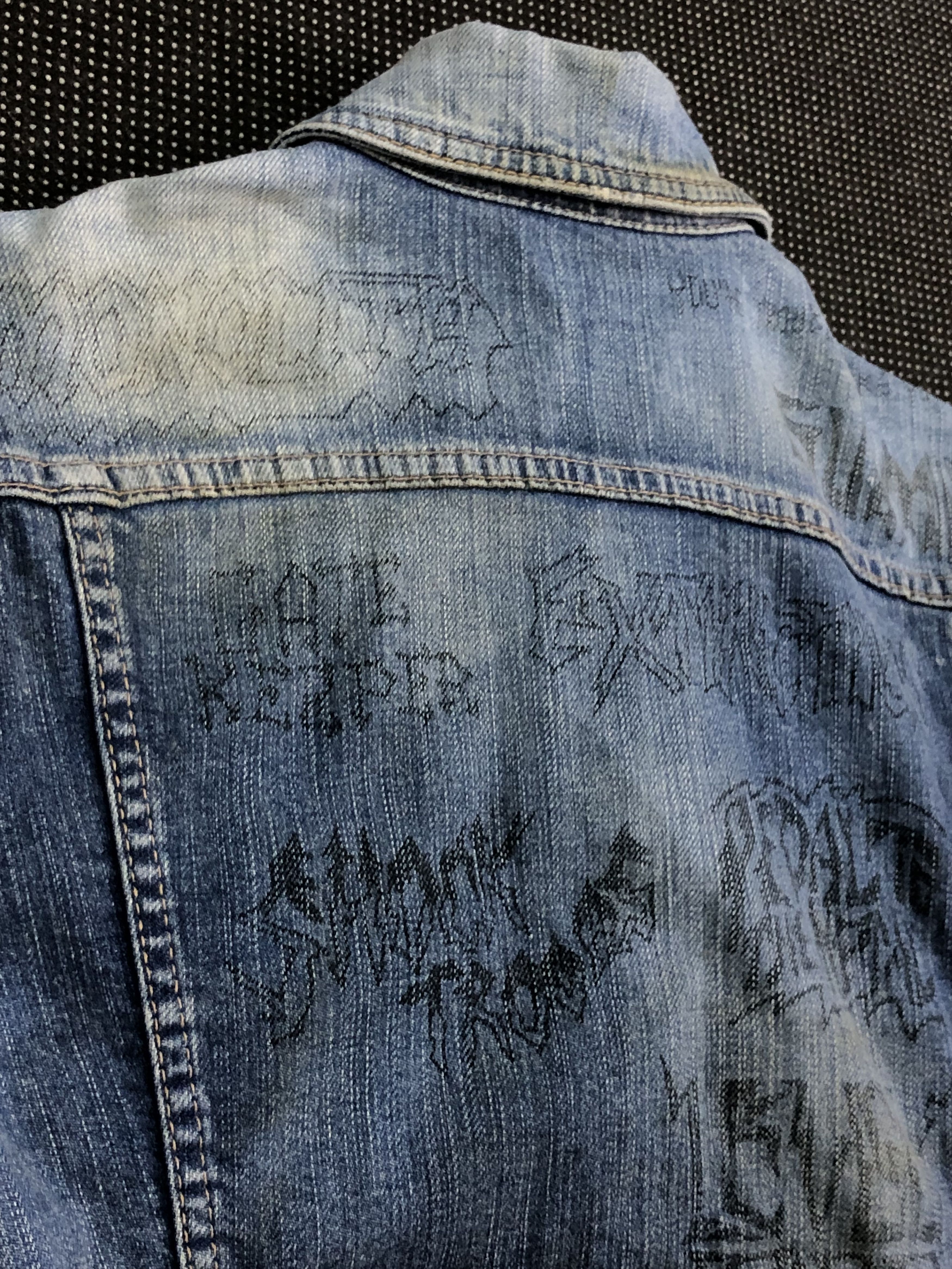 Hysteric Glamour RARE🔥90’S HYSTERIC KINKY JEANS TAKUYA KIMURA DENIM JACKET Size XXS / US 00 / IT 34 - 21 Thumbnail