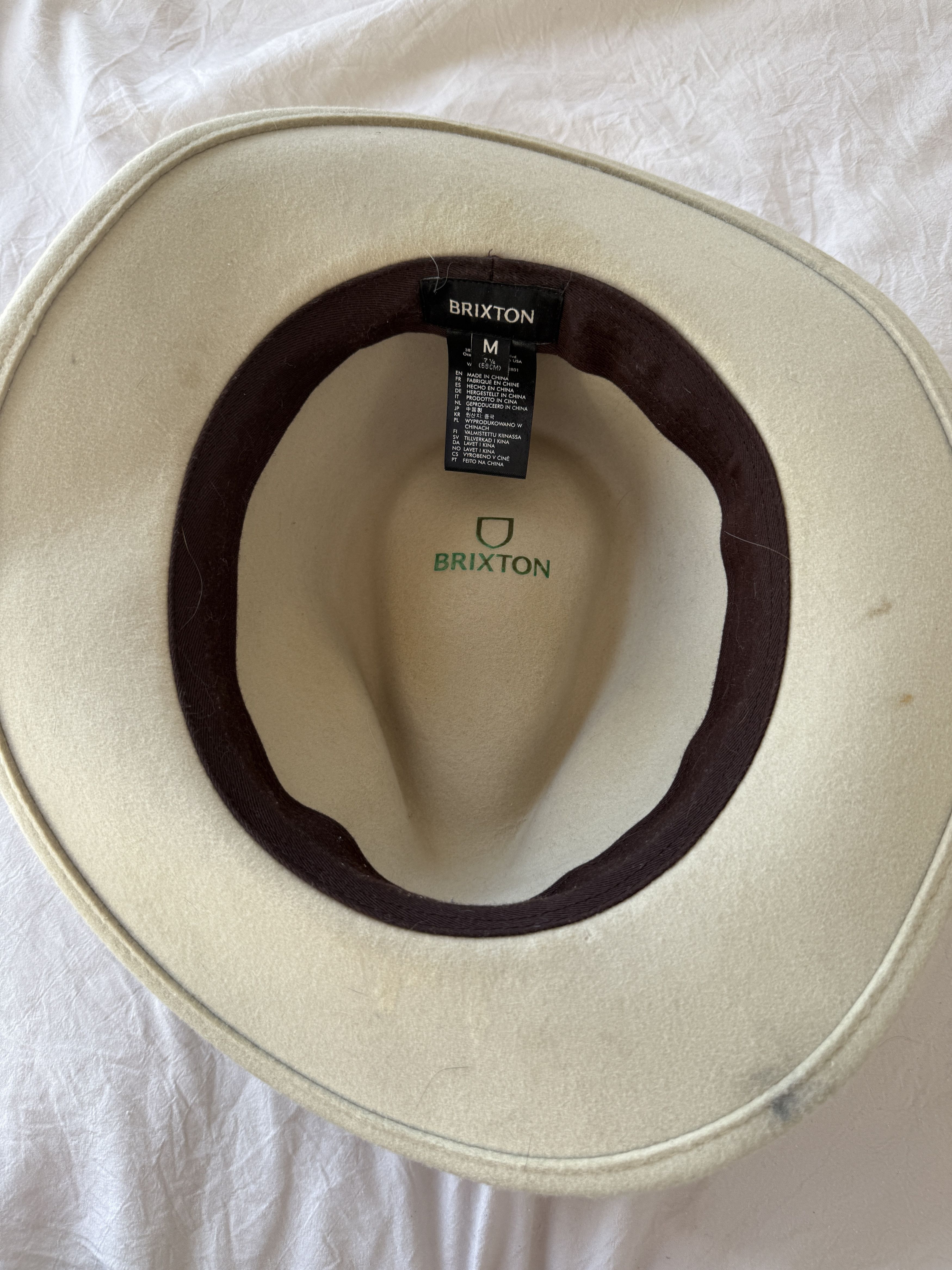 Brixton Beige Messer Fedora Size ONE SIZE - 1 Thumbnail
