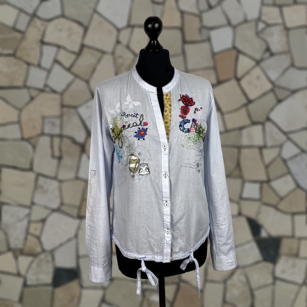 Desigual Desigual womens blue blouse shirt M Size M / US 6-8 / IT 42-44 - 1 Thumbnail