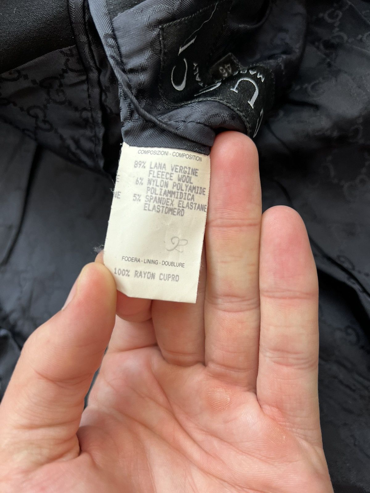 Gucci Gucci Black Blazer Formal Basic Mens Size 46 Size 46R - 9 Thumbnail