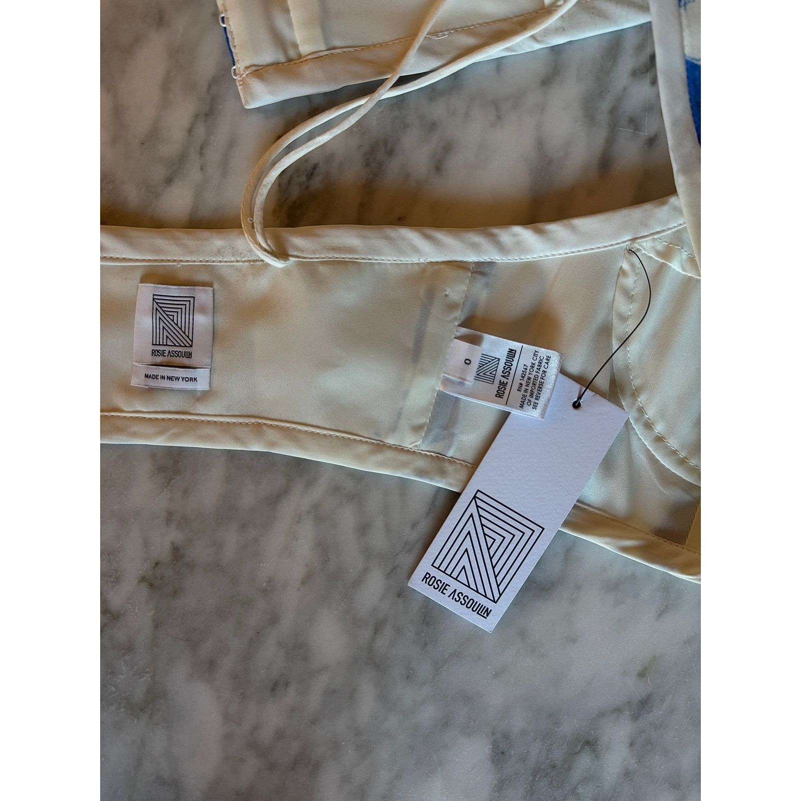 Rosie Assoulin Rosie Assoulin O'delia Halter Top in Marine Blue Size XS / US 0-2 / IT 36-38 - 3 Thumbnail