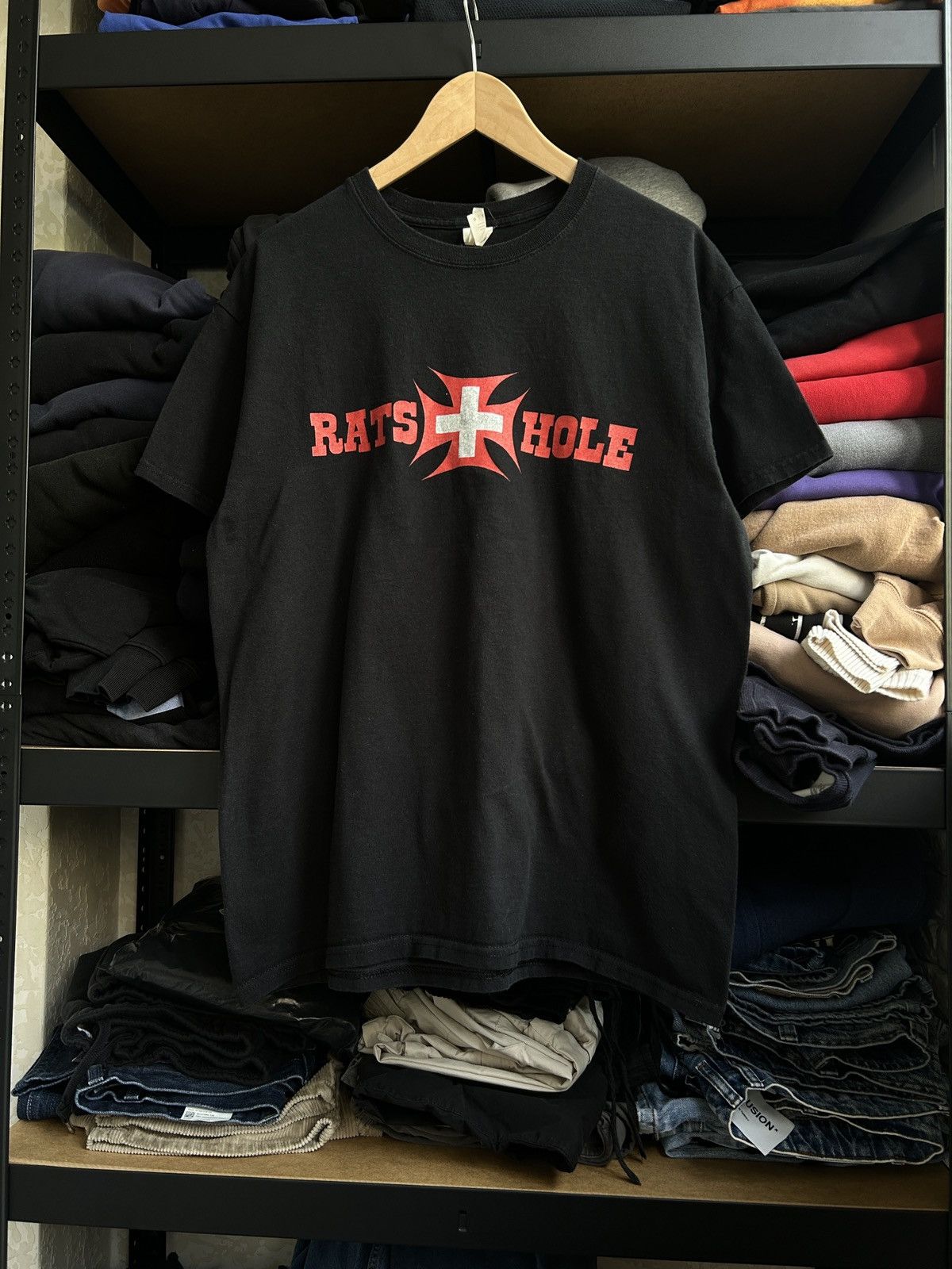 Other Vintage Rats Hole Switzerland big logo shirt mens Size US L / EU 52-54 / 3 - 2 Thumbnail