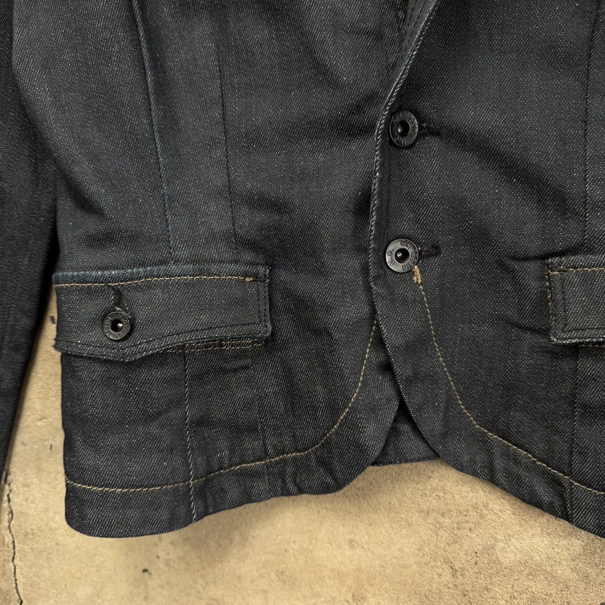 Diesel Vintage Y2K Diesel Crop Denim Blazer Jacket Size S / US 4 / IT 40 - 4 Thumbnail