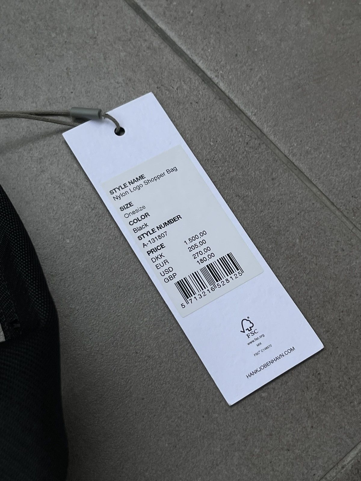 Han Kjobenhavn !DS! SS23 Han Kjobenhavn Small Logo Nylon Black Shooper Bag Size ONE SIZE - 13 Thumbnail