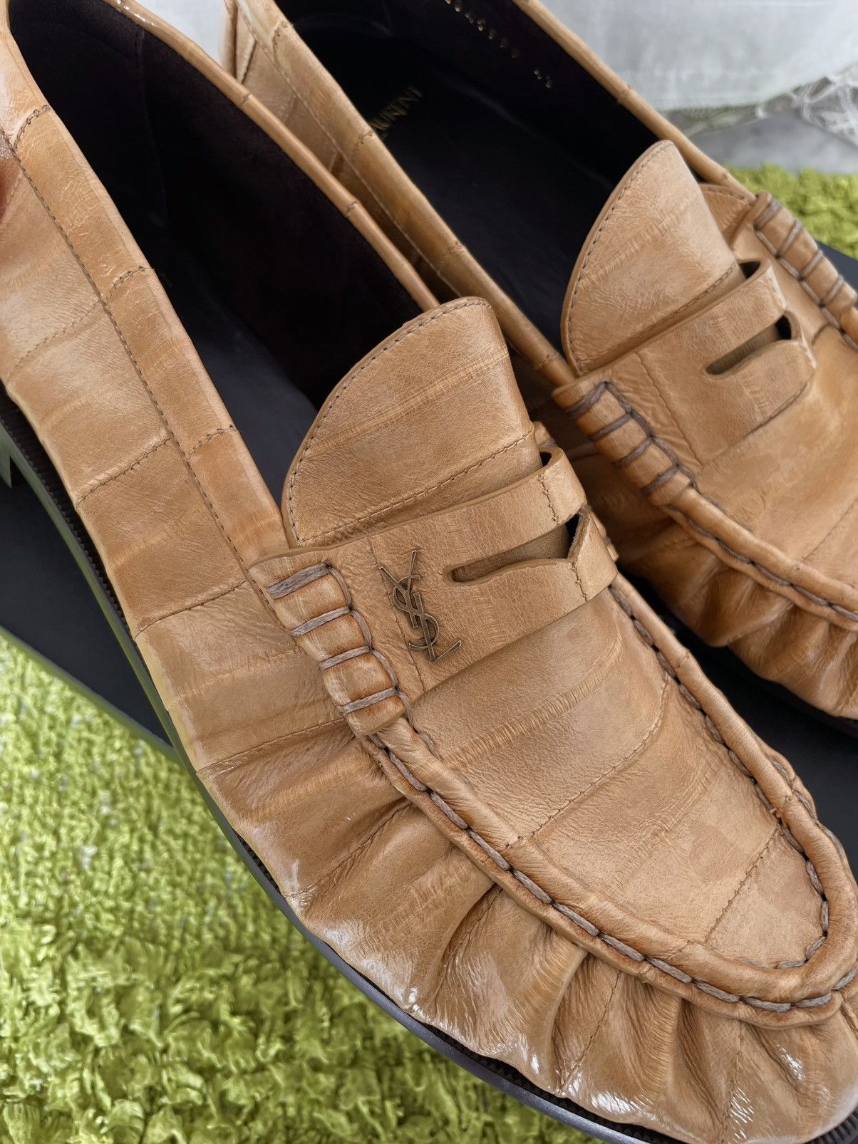 Yves Saint Laurent Saint laurent moccasins eel leather Size US 10 / EU 43 - 4 Thumbnail