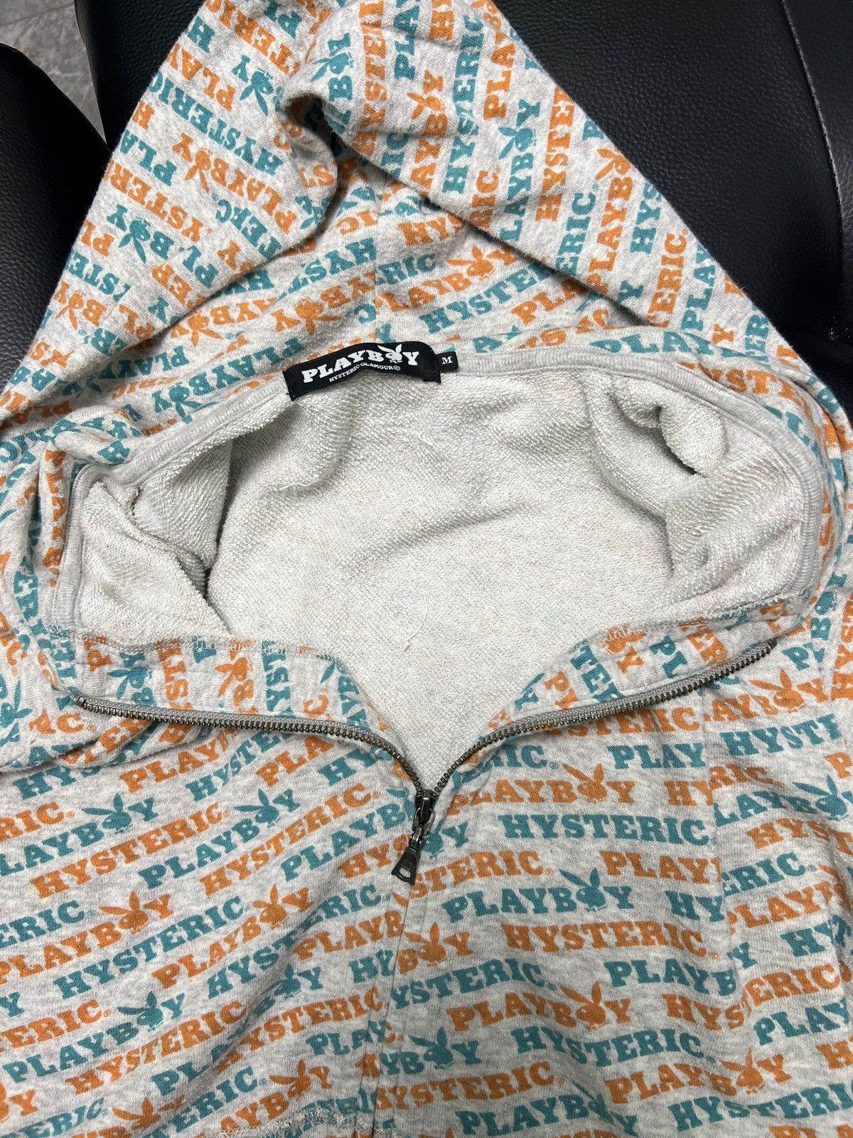 Hysteric Glamour Hysteric Glamour by Playboi All Over Logo Zip Hoodie Size US M / EU 48-50 / 2 - 8 Thumbnail