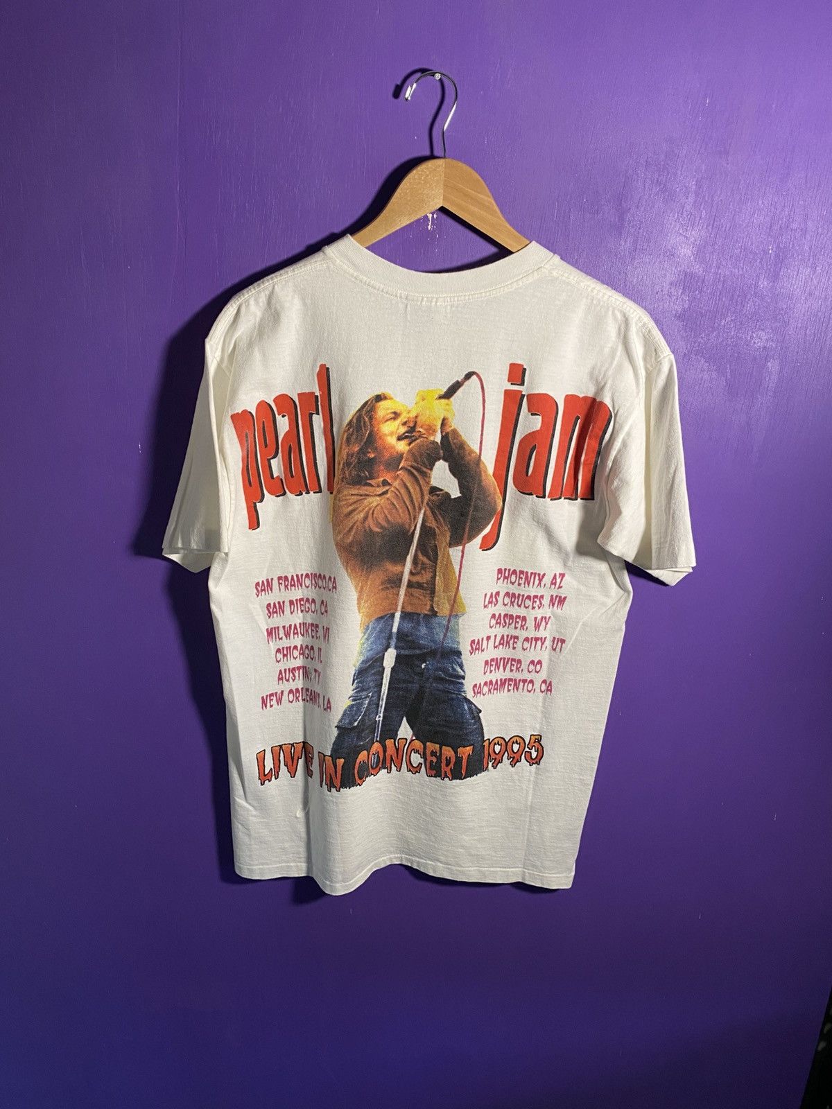 Band Tees Vintage 1995 Pearl Jam world tour t-shirt Size US L / EU 52-54 / 3 - 2 Thumbnail