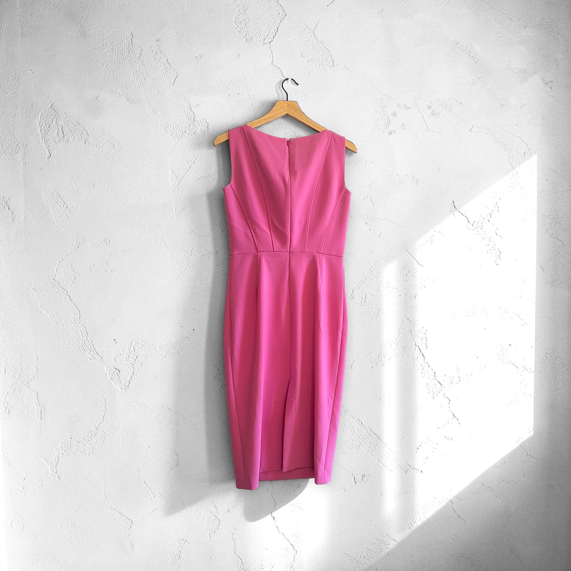 Prabal Gurung NWT Prabal Gurung Pink Sculpted Sweetheart Sheath Midi Dres Size M / US 6-8 / IT 42-44 - 2 Thumbnail