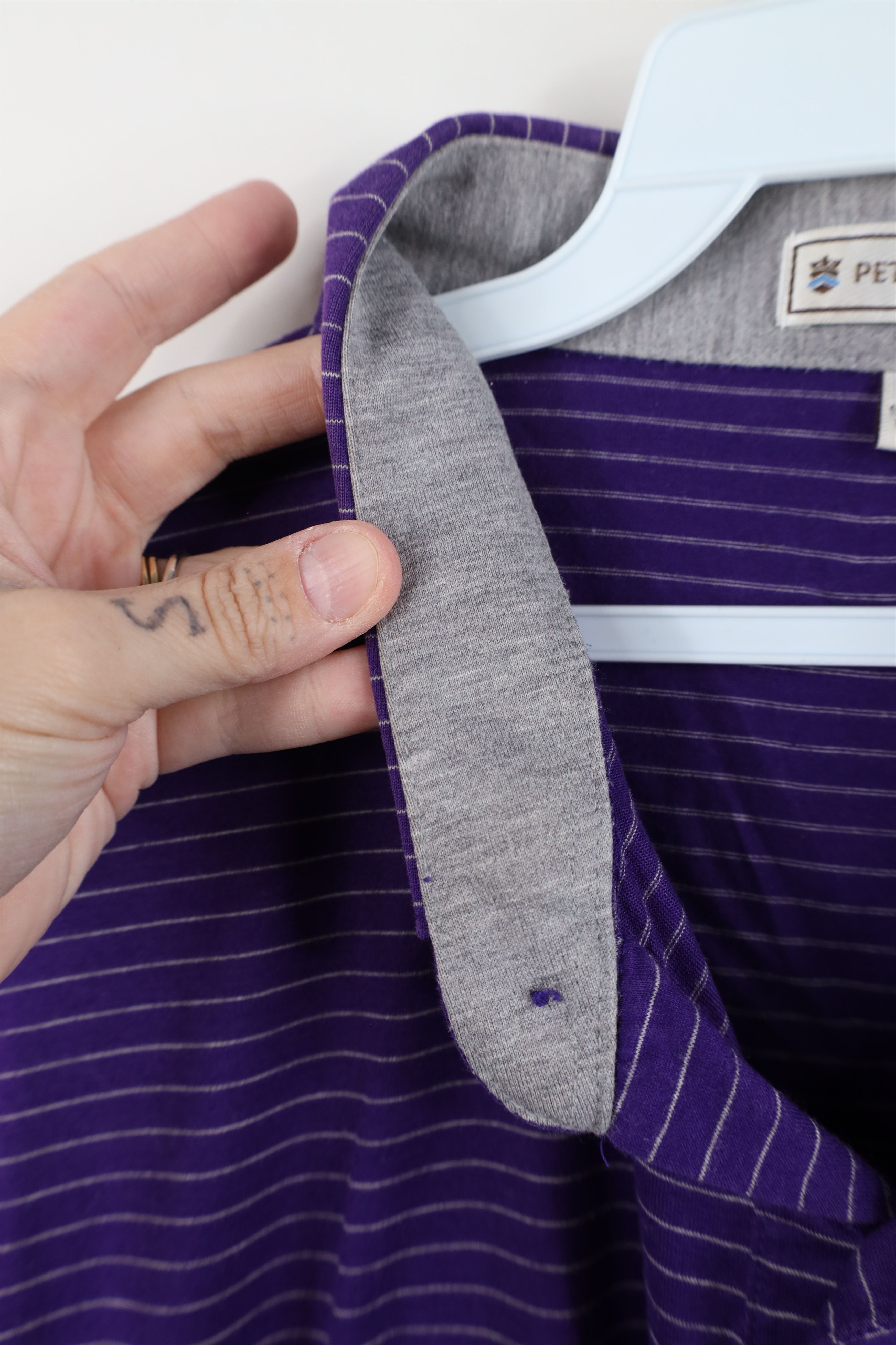 Peter Millar Peter Millar Cotton Knit Collared Golf Polo Shirt Purple Size US XL / EU 56 / 4 - 6 Thumbnail