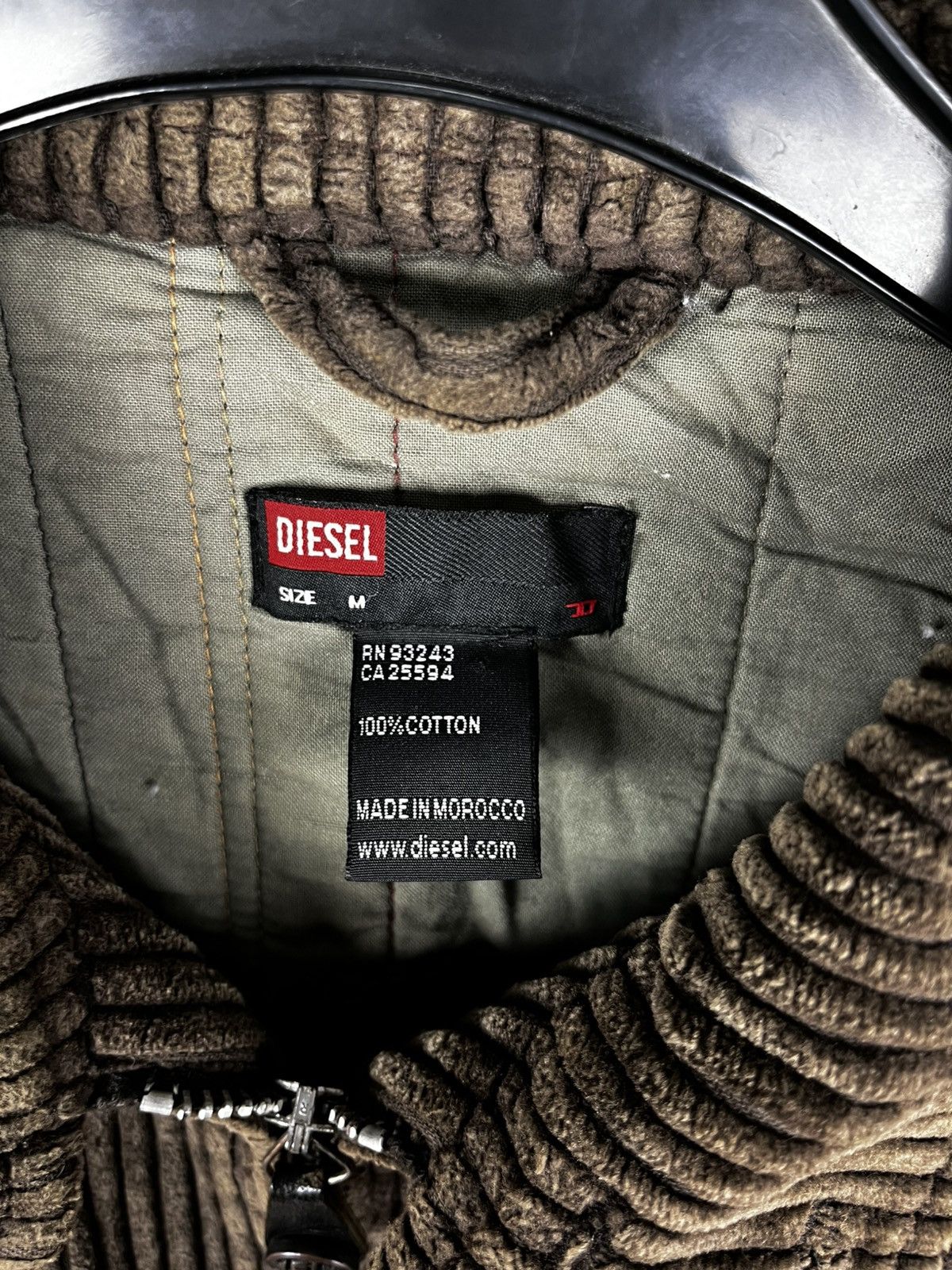 Diesel Vintage Diesel Bomber Jacket Corduroy Black Label Mens Size US M / EU 48-50 / 2 - 3 Thumbnail