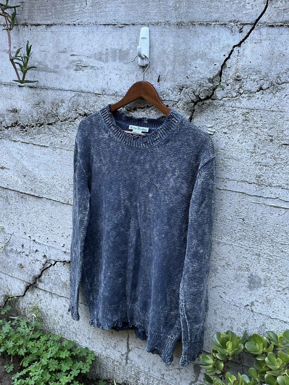 Acne Studios RARE GRAIL Acne Studios sun washed acid distressed knit Size US M / EU 48-50 / 2 - 1 Thumbnail