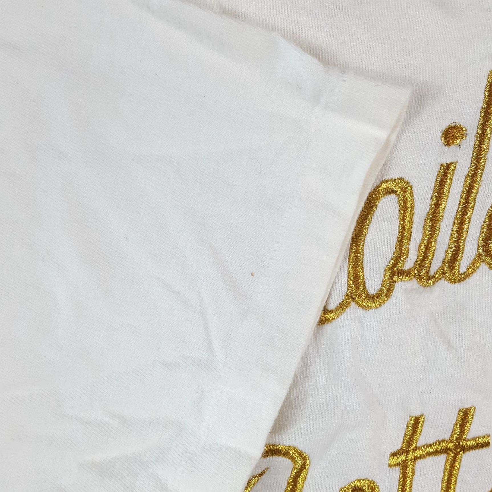 Hanes VINTAGE Hanes T-Shirt Men XL White USA Spoiled Rotten Gold Jeweled 90s Funny Joke Vintage 00s Parody Shirt Size US XL / EU 56 / 4 - 6 Thumbnail
