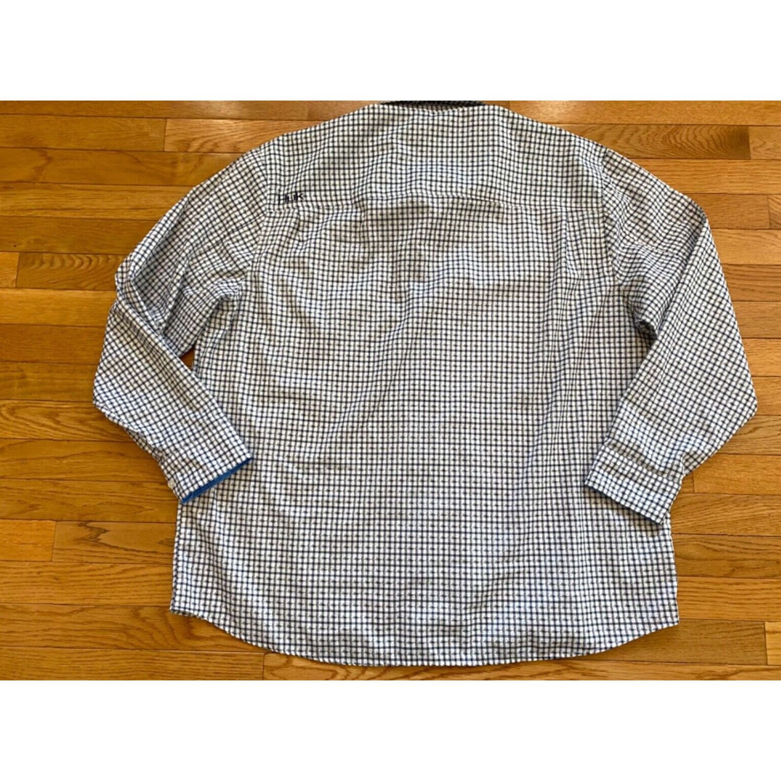 Vintage Huk Shirt Mens 2XL White Black Performance Fishing Long Sleeve Button Down Shirt Size US XXL / EU 58 / 5 - 2 Thumbnail