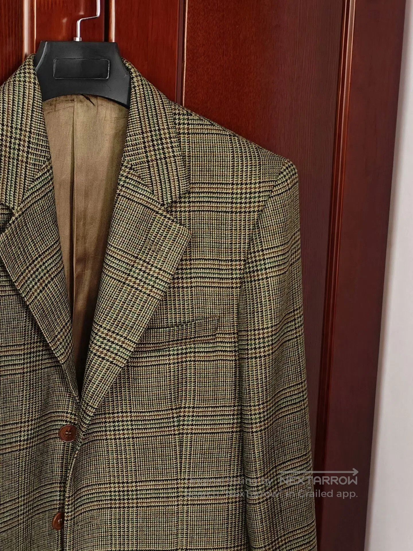 Japanese Brand Italian Wool Blend Check Blazer. Size US S / EU 44-46 / 1 - 2 Thumbnail