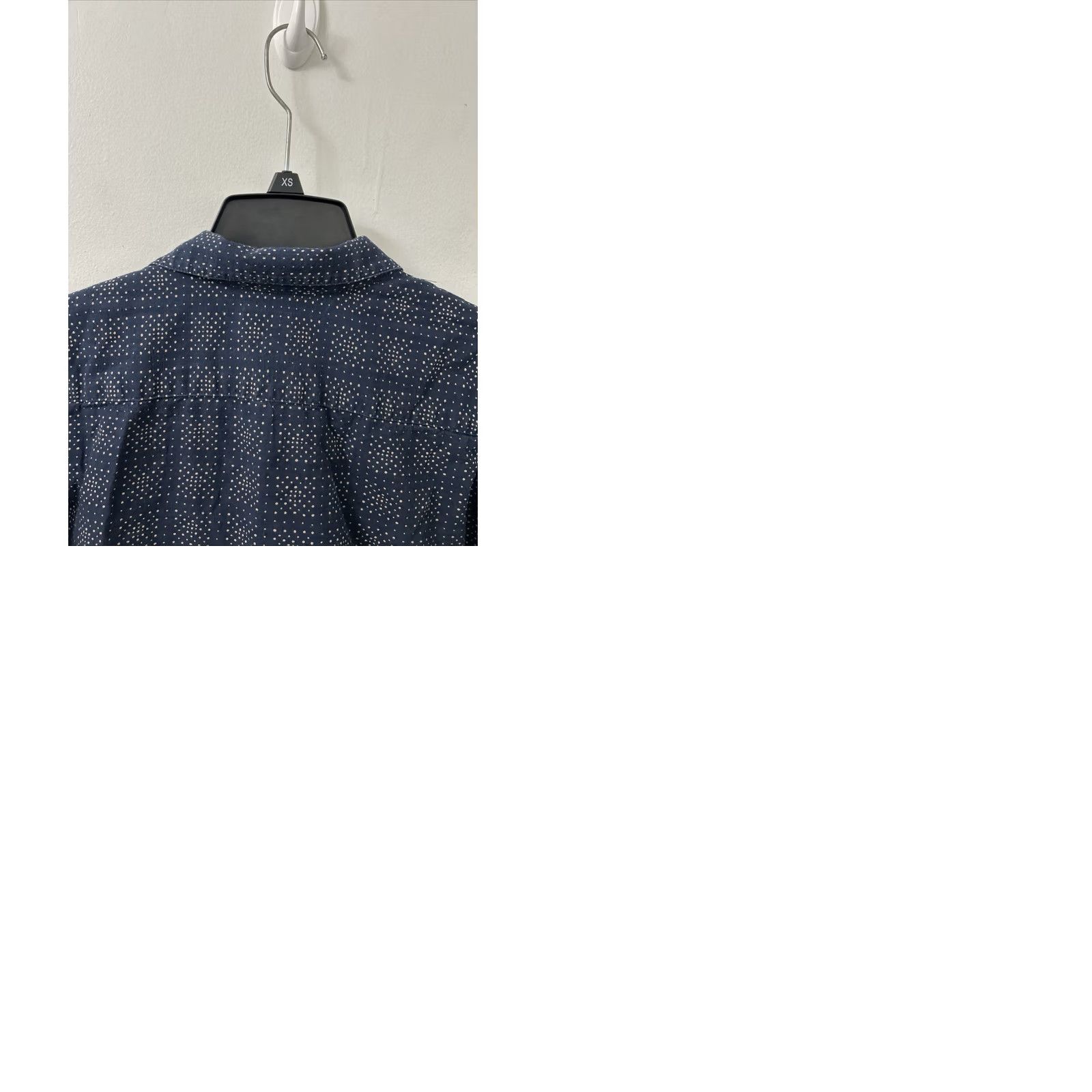 Vintage LL Bean Shirt Mens L Navy Blue Geometric Slim Fit Button-Down Short Sleeve Casual City Classic Size US L / EU 52-54 / 3 - 9 Thumbnail