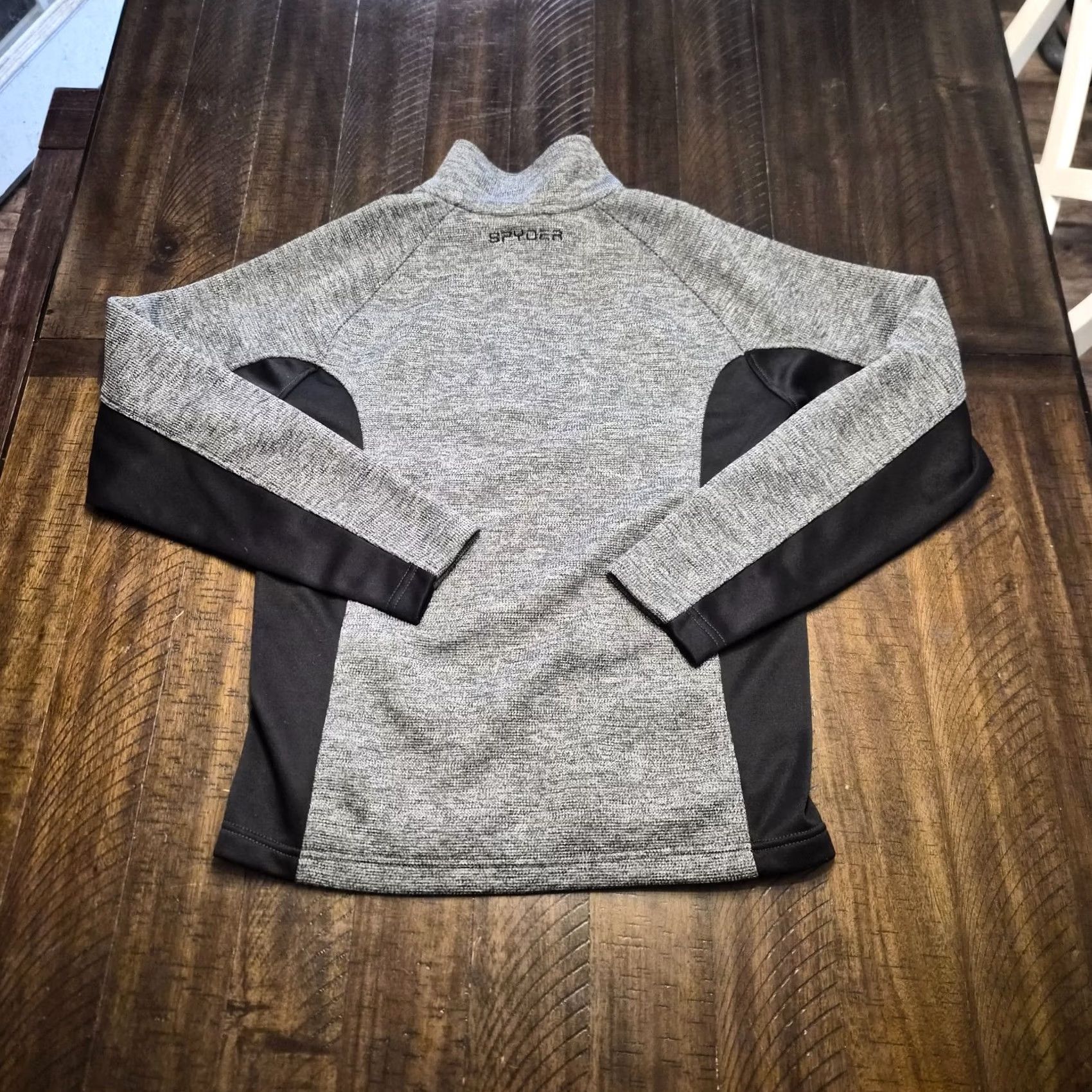 Spyder Spyder Sweater Mens Medium Gray Core Knit 1/4 Zip Mock Neck Ski Pullover G151 Size US M / EU 48-50 / 2 - 6 Thumbnail
