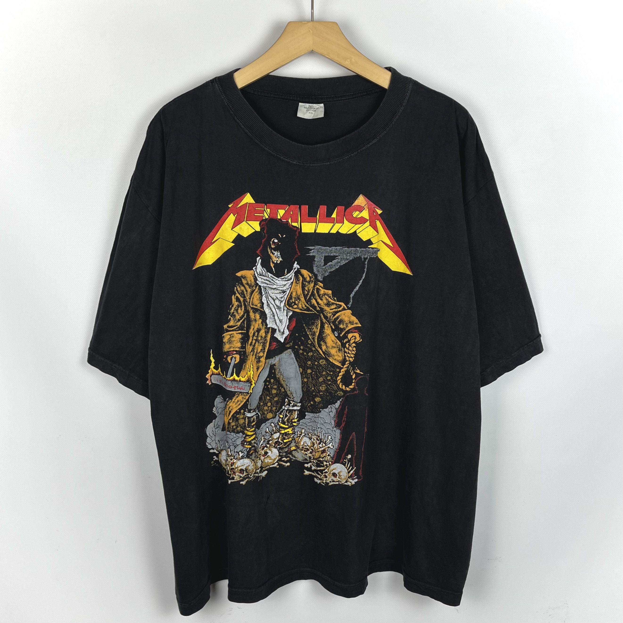 Band Tees Vintage Metallica Pushead Unforgiven Rock Band T Shirt 1993 Size US XL / EU 56 / 4 - 1 Thumbnail